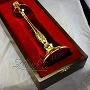 Подсвечник «Аристократ» с фианитом — красивый подарок — фотография 3