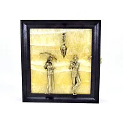 На память: Ключница «Девушка с парнем» с бронзой и ониксом — фотография 4