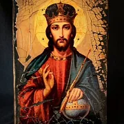Подарочная икона под старину "Христос Вседержитель" — фотография 1