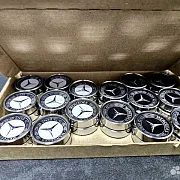 Стальные фишки для нард «Mercedes» — оригинальный подарок — фотография 6