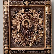 Резная Икона Неополимая Купина — оригинальный подарок — фотография 5