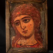 Икона " Ангел Златые Власы" Авторская технология — оригинальный подарок — фотография 4