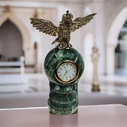 Часы с двуглавым орлом на шаре — красивый подарок — фотография 1