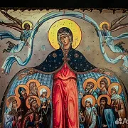 Икона "Покров Пресвятой Богородицы" Старение — необычный подарок — фотография 4