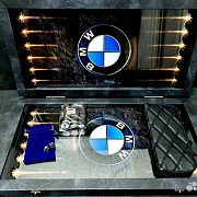 Нарды под стеклом «BMW» — необычный подарок — фотография 4
