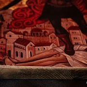 На память: Икона "Архангел Михаил" дерево, ручная работа — фотография 5