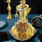 На память: Чайный набор с самоваром. Златоуст — фотография 1