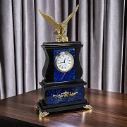 В подарок: Часы «Орёл» с лазуритом и долеритом, 155×70×290 мм — фотография 1
