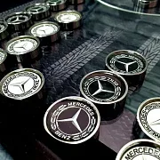 Комплект стальных фишек для нард «Mercedes» — красивый подарок — фотография 9
