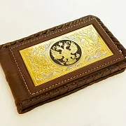 Подарочный набор «Ежедневник, кожаная визитница, ручка с гравировкой» — фотография 8