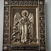 Резная икона Ангел Хранитель — красивый подарок — фотография 10