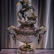 Кубок «Георгий Победоносец» из латуни и бронзы с креноидом — оригинальный подарок — фотография 1