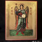 Икона "Архангел Гавриил" 21*17 см — оригинальный подарок — фотография 4