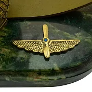Бронзовая композиция «Самолет гражданской авиации» — оригинальный подарок — фотография 4