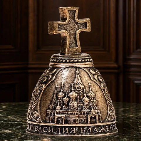 Бронзовый колокольчик «Москва. Крест» — оригинальный подарок