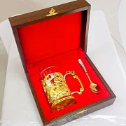 Латунный подстаканник «Полиция» — оригинальный подарок — фотография 4