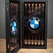 Нарды под стеклом «BMW X5» — красивый подарок — фотография 3