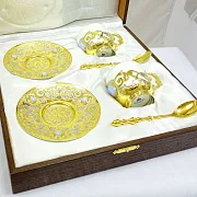 В подарок: Кофейная пара из фарфора "Агат". Златоуст — фотография 2