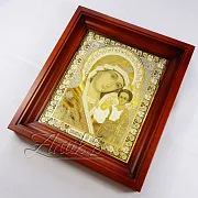 Подарочная икона Казанской Божьей Матери /в киоте/. Златоуст — фотография 7