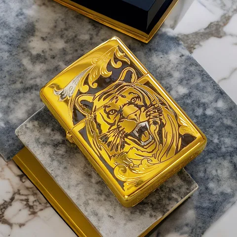 Зажигалка Zippo оригинал "Тигр" № 6 — красивый подарок