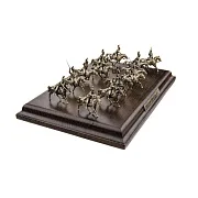 Диорама «Русские драгуны 1812 г.» из бронзы и ясеня, 1:72 — оригинальный подарок — фотография 6
