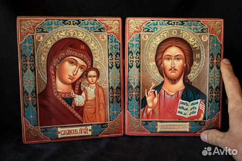 Венчальная пара. Казанская Богоматерь и Вседержите — оригинальный подарок