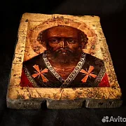 Подарочная икона: Святой Николай Чудотворец +подставка — фотография 7
