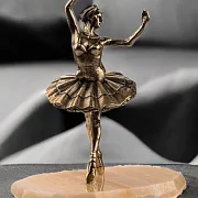 Подарочная бронзовая статуэтка «Балерина» на натуральном камне — фотография 1