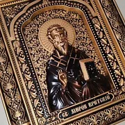На память: Икона резная Мирон Критский — фотография 4