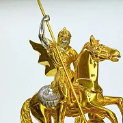 Часы из яшмы и долерита с Георгием Победоносцем — оригинальный подарок — фотография 3