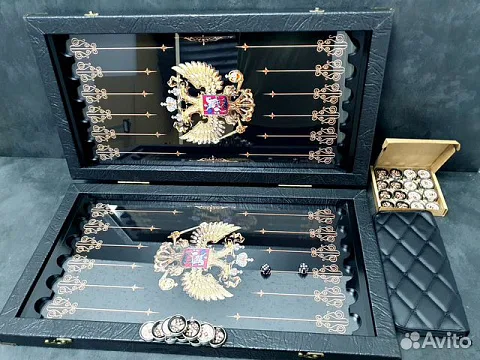 На память: Нарды под стеклом «Великая Держава»