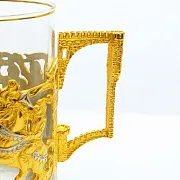 Подарочный латунный подстаканник «Рыцари» — фотография 6