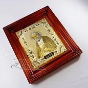 Икона Серафима Саровского /в киоте/. Златоуст — красивый подарок — фотография 2