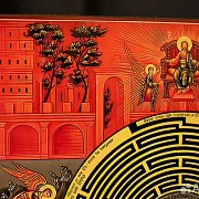 На память: Икона деревянная "Лабиринт Веры" — фотография 2