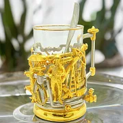 Подарочный подстаканник для чая «Нефтяники» — фотография 1