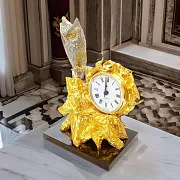 Настольные часы с совой на долерите в подарок — фотография 1