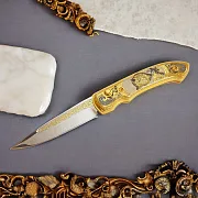 На память: Складной нож «Кабан» — фотография 1