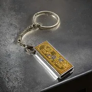 Флешка «Цветы» из латуни — красивый подарок — фотография 1