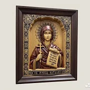 Подарочная икона резная Святая Наталья (Наталия) — фотография 2