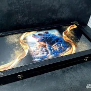 На память: Нарды под стеклом «Великая Держава» — фотография 3