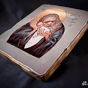 На память: Икона деревянная "Святой Симеон Богоприимец" — фотография 4