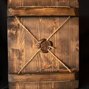 Подарочная икона деревянная "Святой Симеон Столпник" — фотография 2