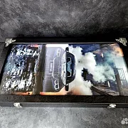 На память: Нарды под стеклом «BMW M5 Ангельские глазки» — фотография 3
