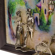 Картина «Вечерняя прогулка. Кисловодск. Замок» на ониксе с подсветкой — оригинальный подарок — фотография 4