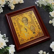 Икона Николай Чудотворец. Златоуст — красивый подарок — фотография 1