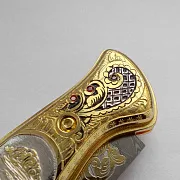 Дамасский складной нож «Глухарь» в подарок — фотография 4