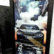 На память: Нарды под стеклом «BMW M5 Ангельские глазки» — фотография 2