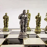 Шахматы с металлическими фигурами в подарок — фотография 2