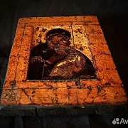 Подарочная икона Божией матери "Владимирская" с подставкой — фотография 3