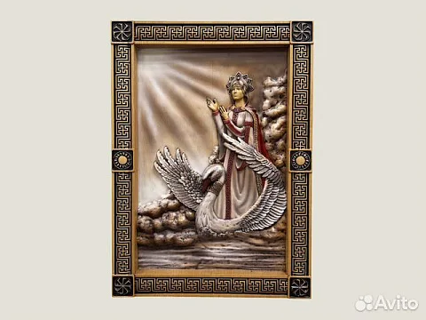 На память: Резная картина из массива бука, 55 × 40 см